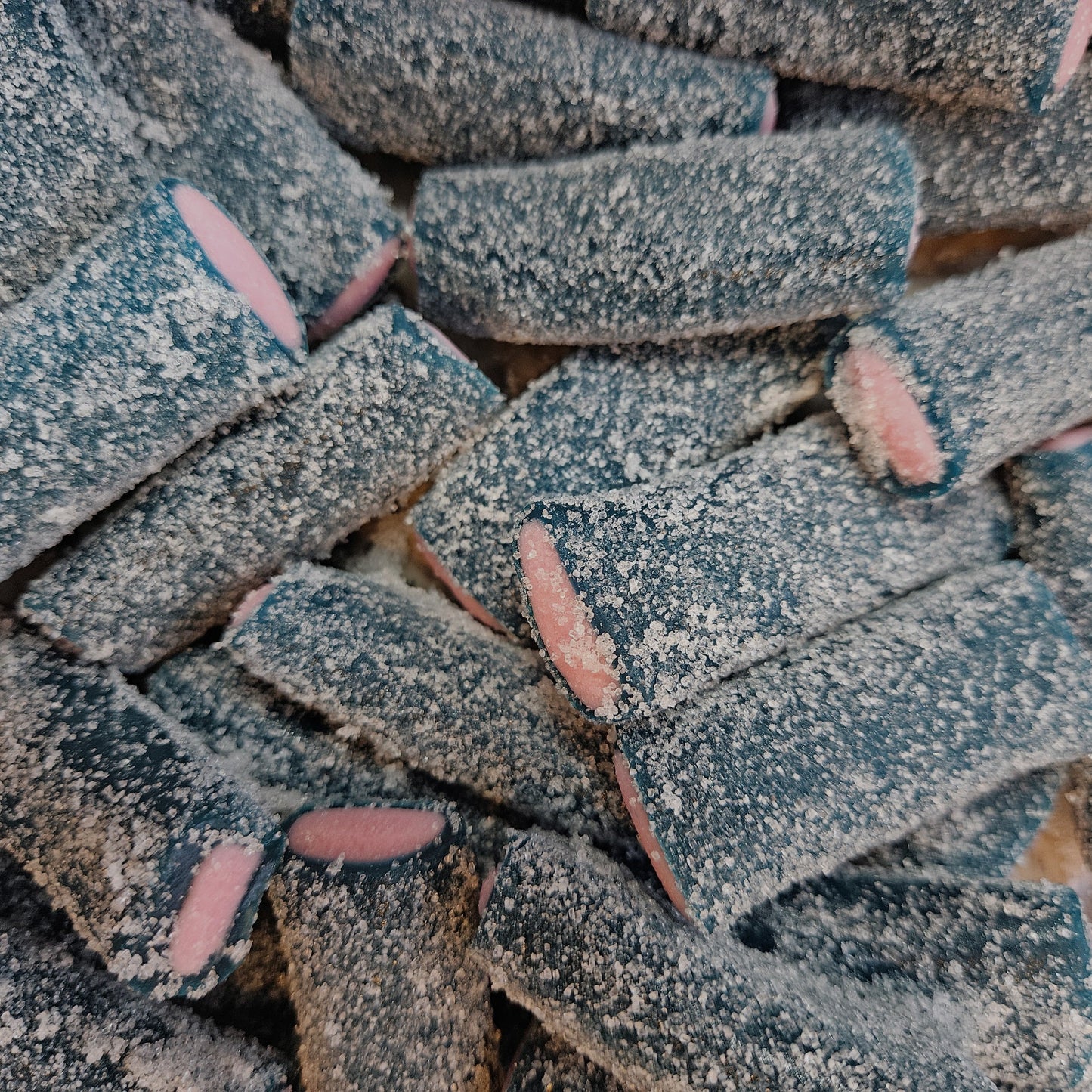 Sour Fizzy Blue Raspberry Logs